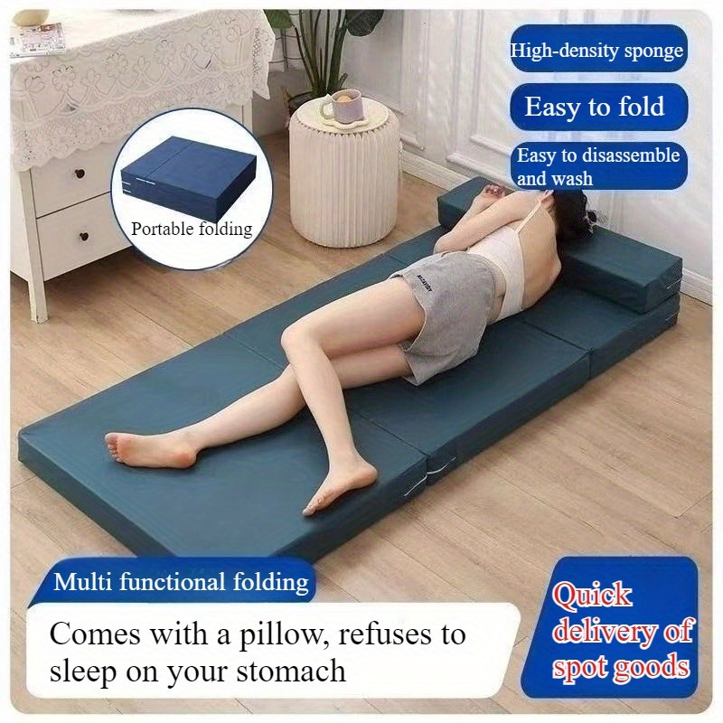 Office nap mat, floor laying, artifact folding mat, floor laying, thickened tatami mattress, sponge, lunch break mat