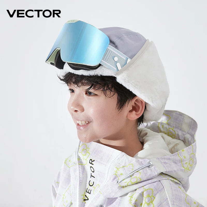Бренд VECTOR, лыжные очки, детские очки для сноуборда, очки для катания на лыжах, защита UV400, лыжные очки для катания на лыжах, противотуманная лыжная маска
