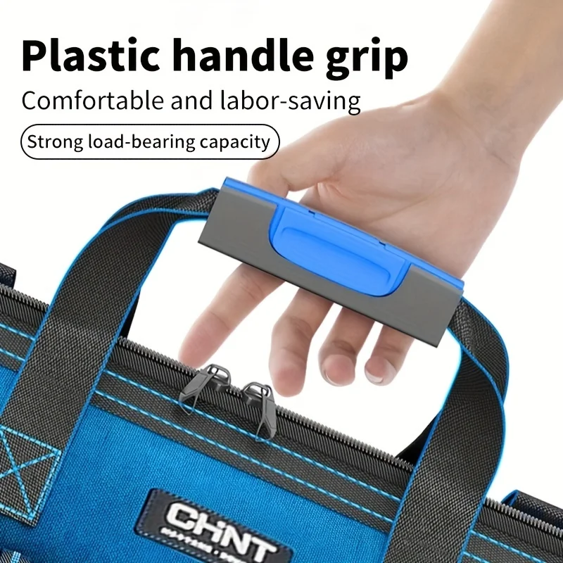 Multifunctional Tool Bag Thickened Large Capacity Waterproofed Wear-Resistant Toolkit MultiPocket Electrician Storage Bag