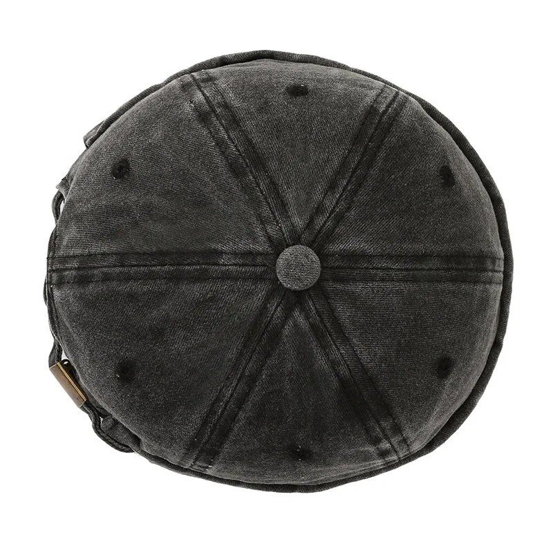 Czapka męska Four Seasons Denim Cloth Gua Skin Hat, Street Bare Panel, Landlord Hat, Personality Fashion, Retro Outdoor Trend