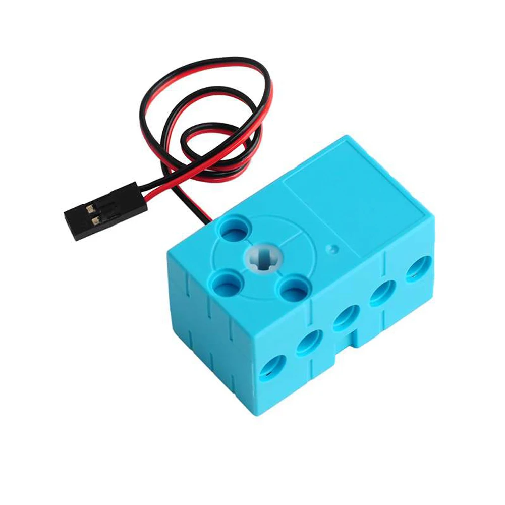 0,7 kg cm bouwsteenmotor continue rotatie langzaam dubbele uitgang hoog koppel 360 °   Compatibel met Legoeds Microbit Geekservo