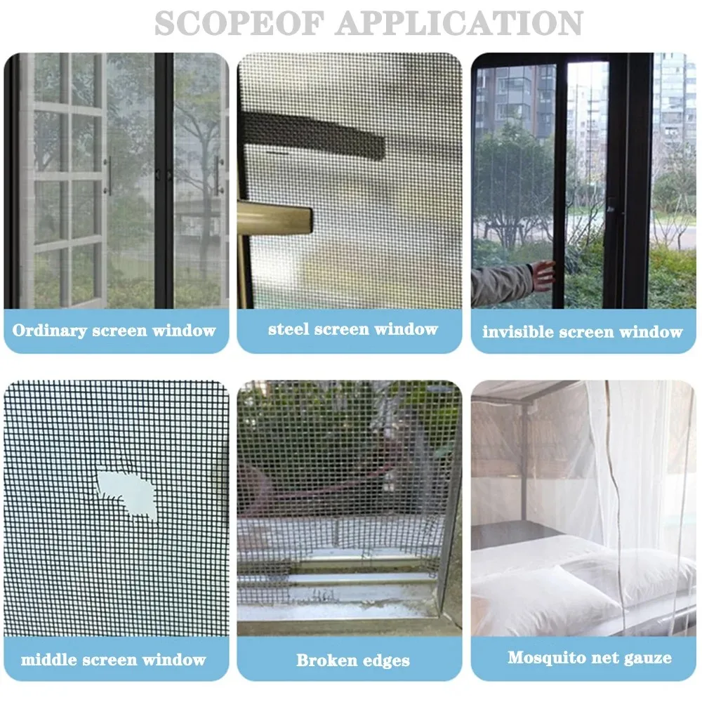 1PCS Easy-to-Apply Waterproof Window Screen Repair Tape – Keep Mosquitoes Out with Our Anti-Insect, Self-Adhesive Mesh Patch