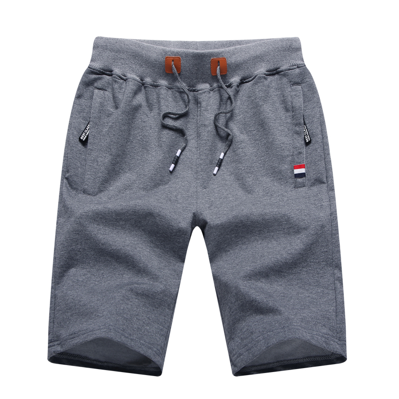 Pantalones cortos informales para hombre, novedad de verano, pantalones cortos informales a la moda para hombre, pantalones cortos transpirables de Color sólido para Fitness