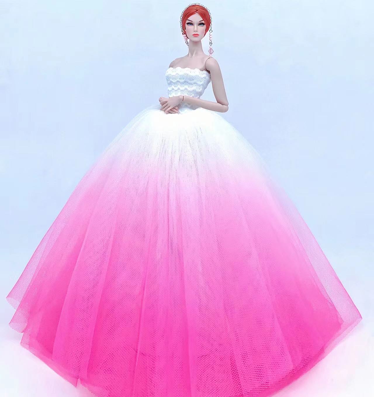 Чехол для куклы Барби, одежда, платье принцессы, свадебное платье невесты, аксессуары для bjd 1/6, игрушки, украшения для дома