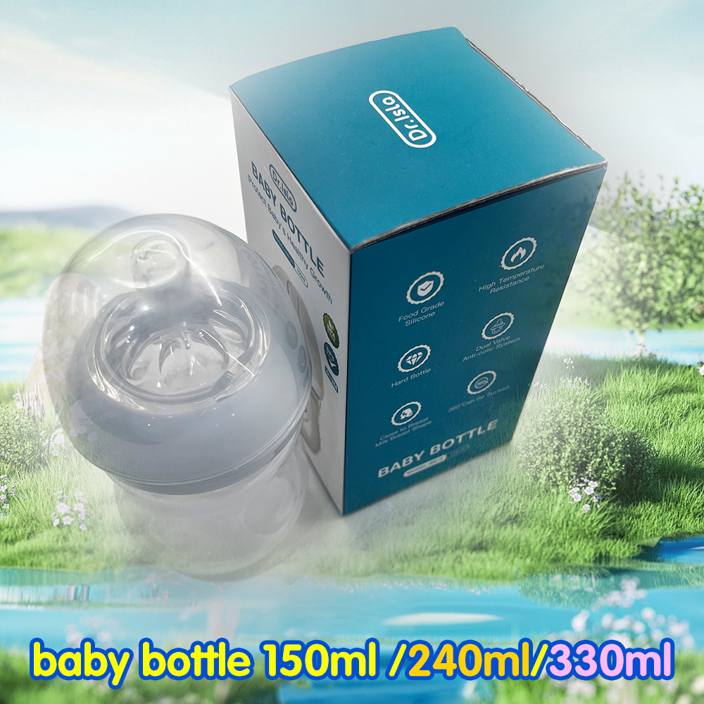 ポータブル哺乳瓶 240 ミリリットル/330 ミリリットル BPA フリー哺乳瓶新生児ボトル P.P 哺乳瓶ベビー落下防止ボトルハンドル付き