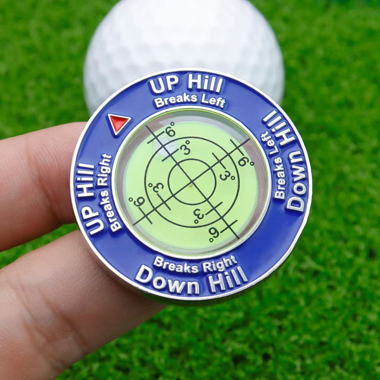 Golf Putt Ball Marker High Precision Round Golf Putt Green Reader Golfing Putting Aid Golf Slope Putting Level Reader