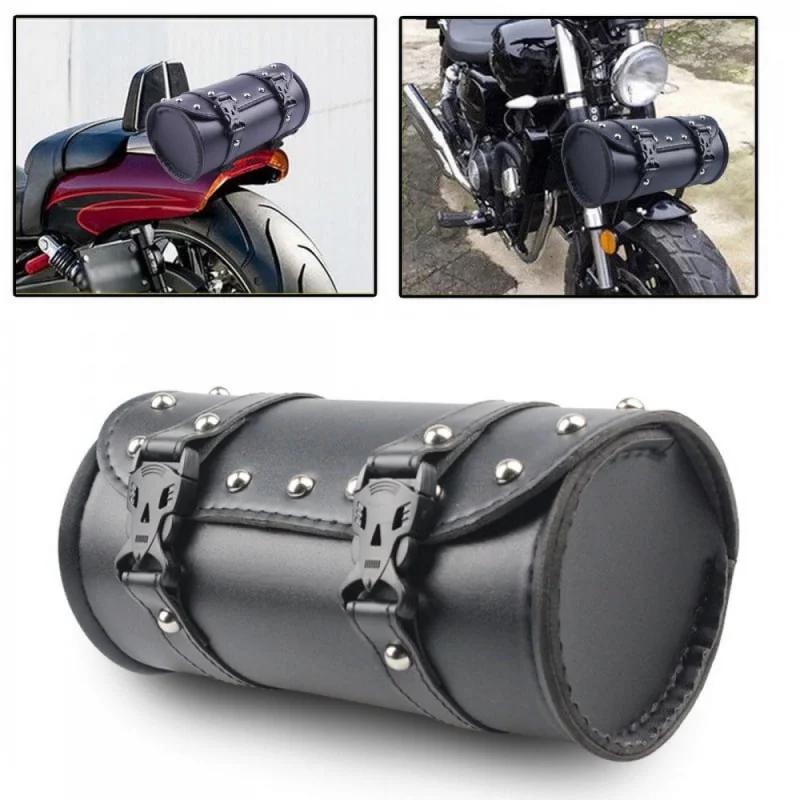 Wodoodporne skórzane sakwy motocyklowe Wytrzymała torba narzędziowa do przechowywania Harley Sportster Touring Softail - Motocykl