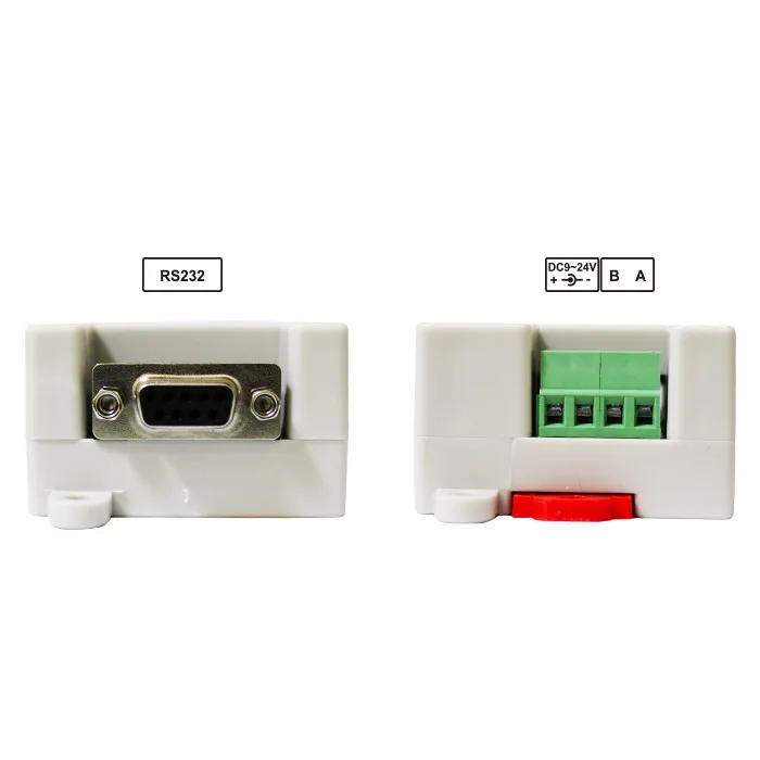 Geïsoleerde Actieve RS232 Om RS485 Bidirectionele Industriële Converter Bliksembeveiliging 9-24V