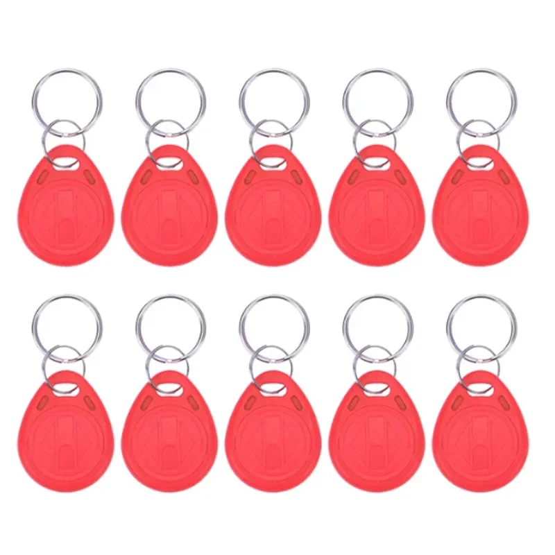 5YOA 10 Uds 125KHz solo lectura RFID TK4100 EM4100 llaveros de proximidad inteligente seguro puerta entrada Control de acceso ID llavero Token Tag
