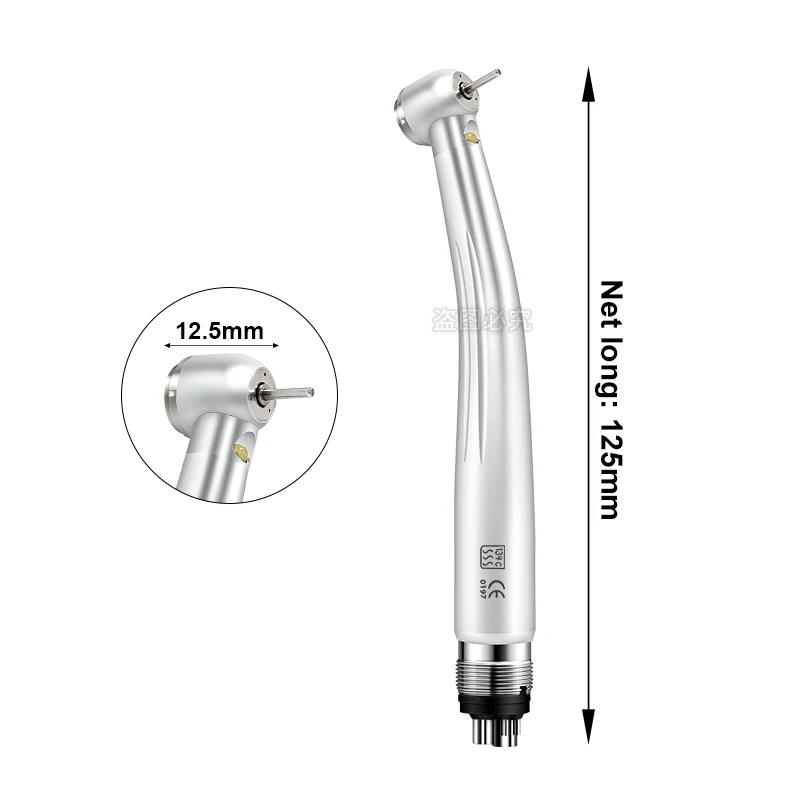 อุปกรณ์ทันตกรรม LED ความเร็วสูงหัวกังหันไฟฟ้า2/4รูสามสเปรย์น้ำแร่/สามรูเครื่องมือทันตกรรมสำหรับงานทันตกรรม