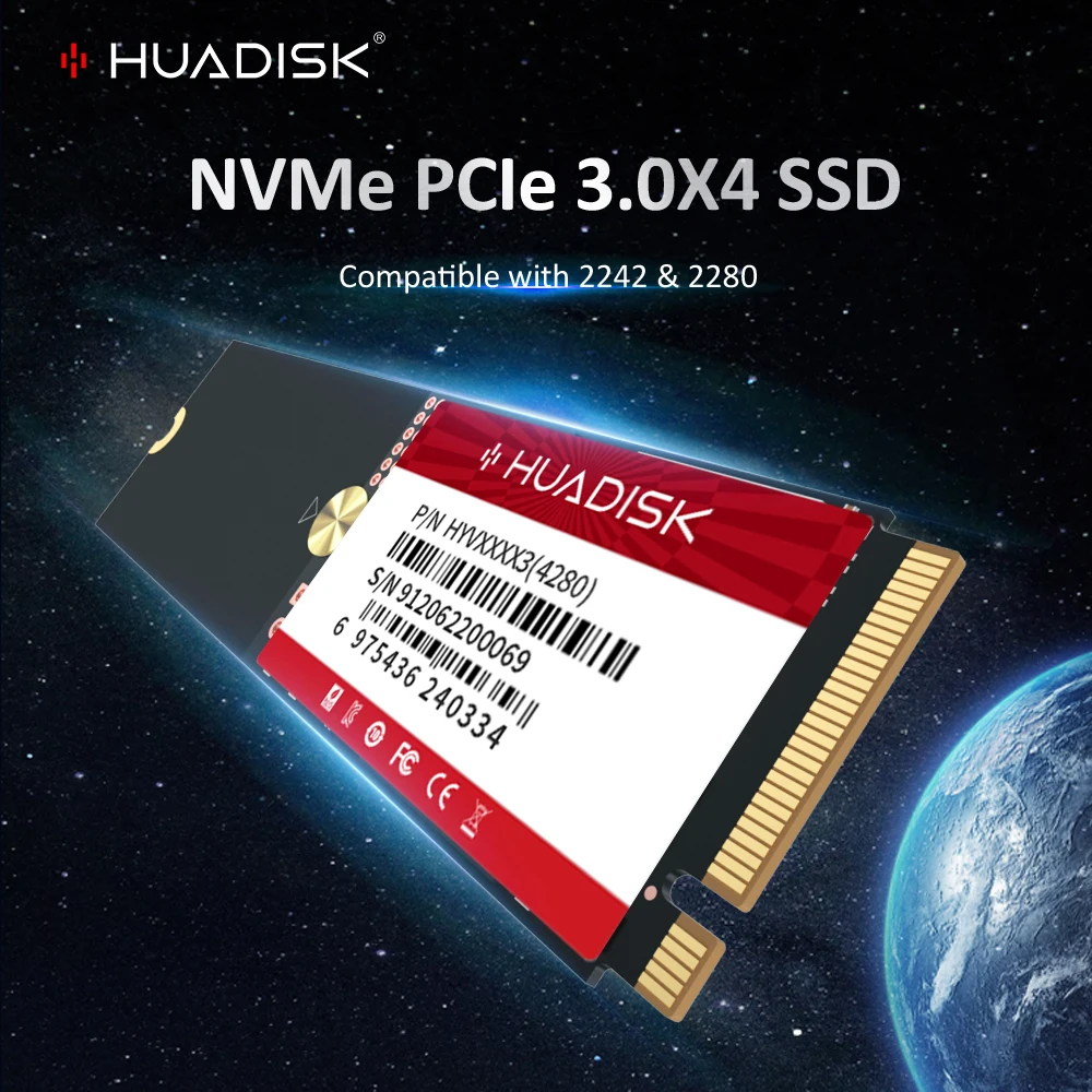 Huadik-disco duro interno para ordenador portátil y de escritorio, unidad de estado sólido M.2 128 PCIe 256, 512GB, 2280 GB, 3,0 GB, 1TB, 2TB, NVMe