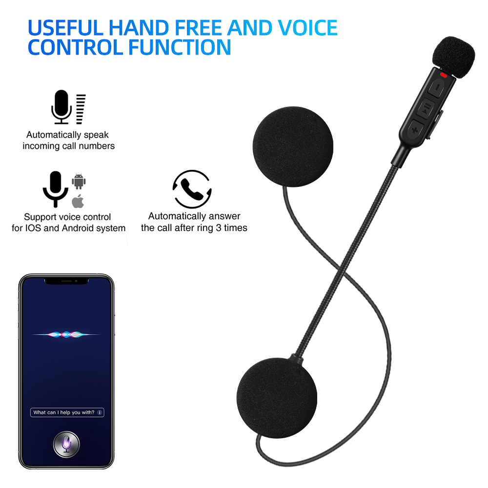 BT30 Bluetooth Motorcycle Helmet Headset BT5.3 Wireless Riding Headphone Anti-interference Motor Bike Handsfree Skiing Earphone