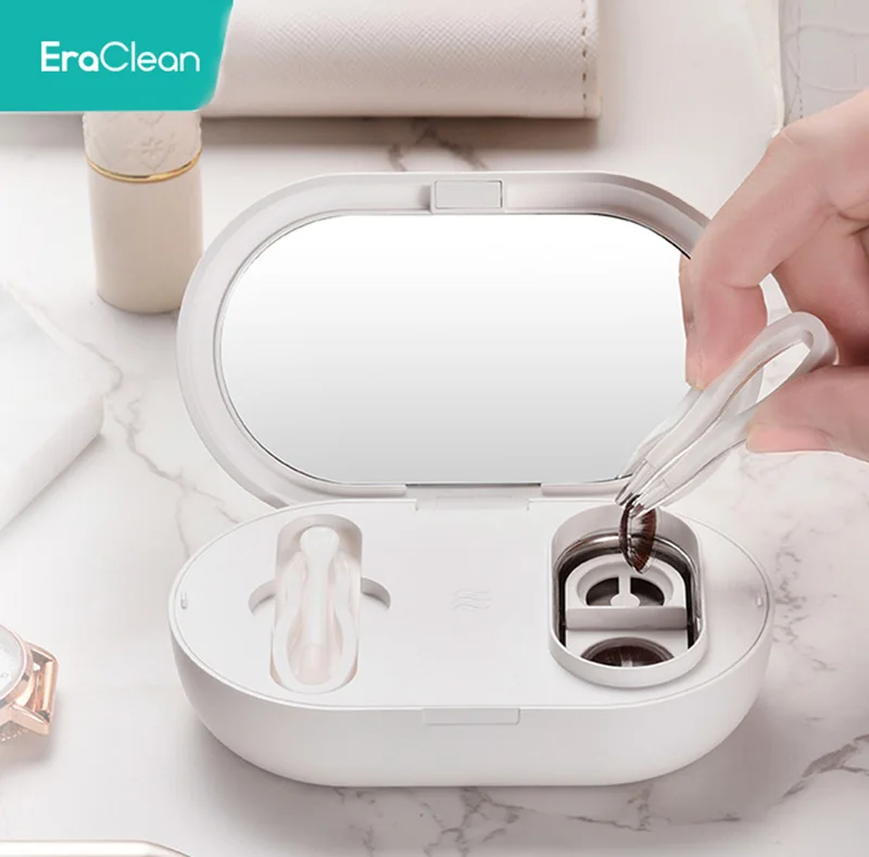 Xiaomi Eraclean-máquina de limpieza ultrasónica para lentes de contacto, limpiador recargable con temporizador de vibración de alta frecuencia, 56000Hz