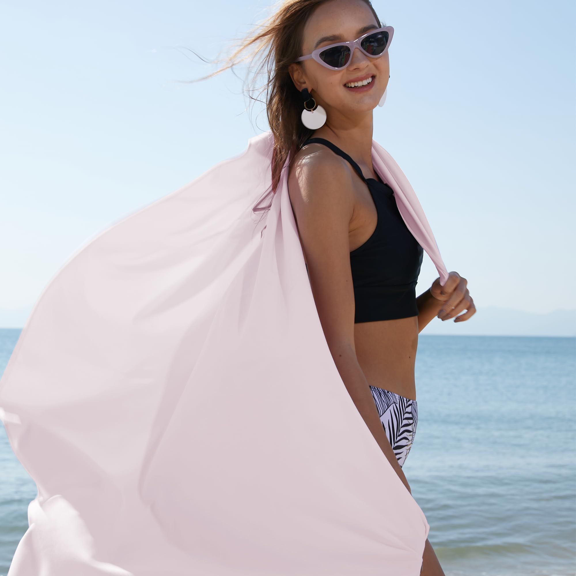 1 Pcs Microfiber Towel Sports Quick-Drying Super Absorbent Camping Towel Super Soft Lightweight Gym Swimming Yoga Beach Towel