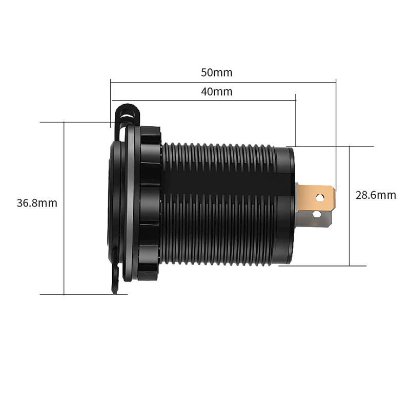Dual QC 3.0 Dual USB Schnelle Auto Ladegerät Buchse 12V/24V wasserdicht mit Schalter Auto Auto schnell Lade Adapter Steckdose