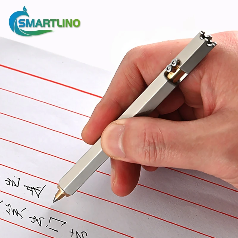 Multi-Function โลหะปากกายุทธวิธีสํานักงานเครื่องเขียนนักเรียนปากกาลูกลื่นปากกาฉุกเฉิน Glass Breaker ป้องกันตัวเอง EDC เครื่องมือ