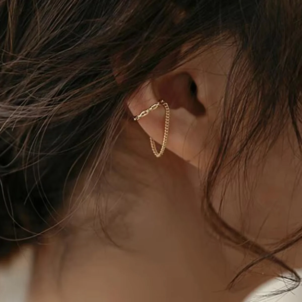 1PC Gold Farbe Mode Minilist Kein Piercing Ohr Manschette Ohrringe Für Frau Gefälschte Piercing Earcuff Clips Ohrringe Für Frauen manschetten