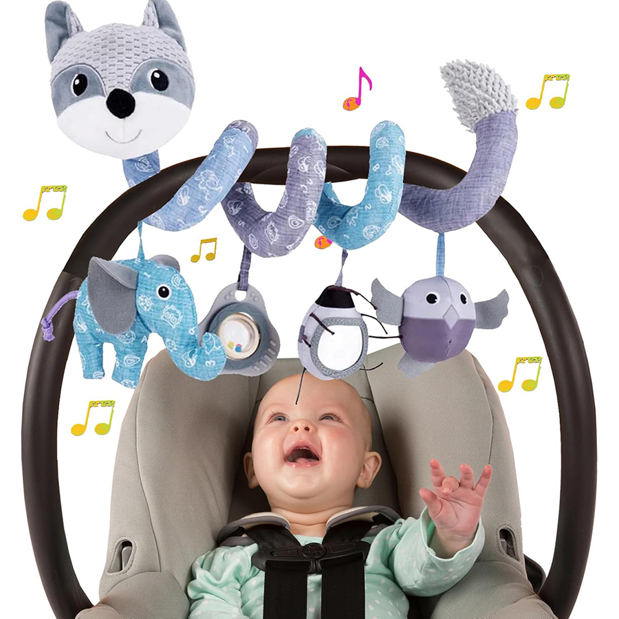 Jouets de siège de voiture jouets pour nouveau-nés jouet de poussette jouets pour bébé jouet de siège d'auto pour nourrissons pour siège d'auto poussette berceau avec hochets musicaux anneau de dentition