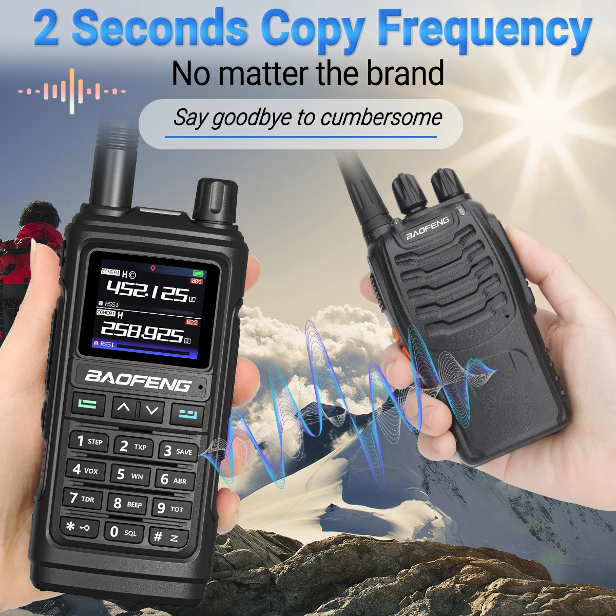 Baofeng UV 17 Pro GPS Air Band Six Bands Walkie Talkie Wireless Copy Frequency Long Range UV 5R UV K5 Two Way Radio for Hunting