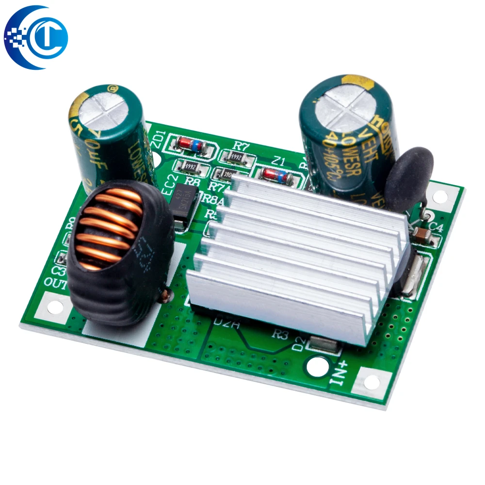 Modul Penstabil Konverter DC Buck: Input 9V/12V/24V-120V ke Output 5V/12V (3A) – Catu Daya Step-Down Non-Isolasi