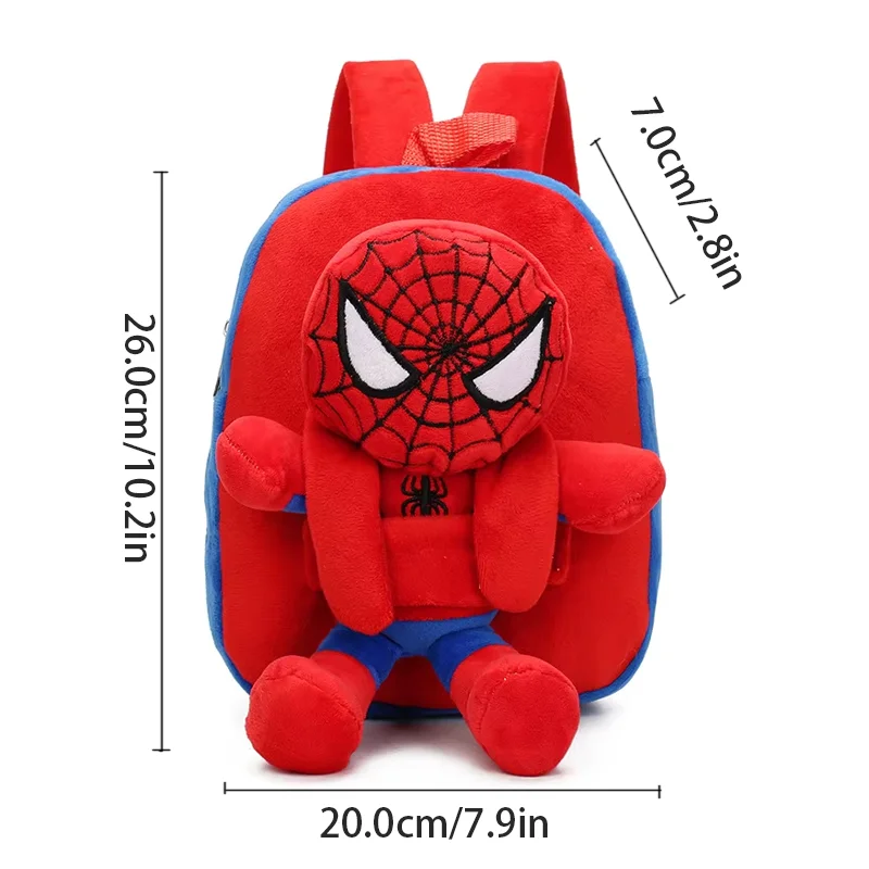 Marvel Seria Kreskówka Anime Moda Osobowość Pluszowa Zabawka Dziecięca Rekreacja Śliczny Plecak Przedszkolny Prezent Świąteczny