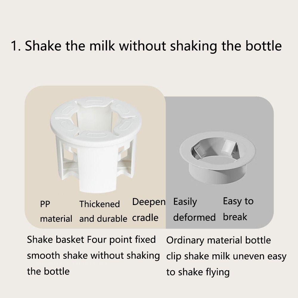 Adjustable Milk Bottle Warmer 3 Modes Low Noise Electric Milk Blender Safe Heating Easy To Use Waterless Bottle Warmer Home Use