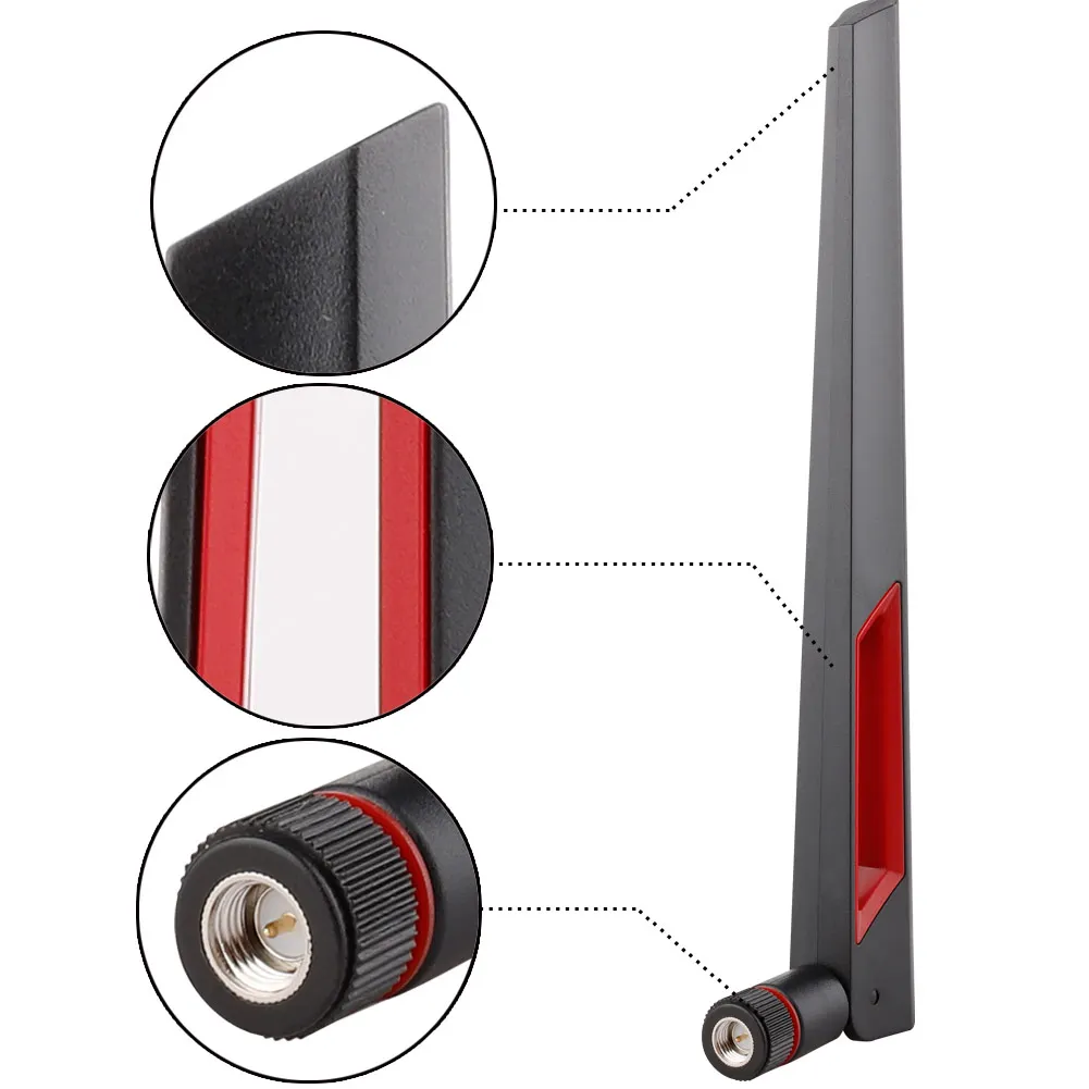 12dbi Ăng Ten WIFI 2.4Ghz 5Ghz 5.8Ghz RP SMA Đực Đa Năng Antena Wifi Dành Cho ASUS Khuếch Đại WIFI Router tăng Cường Tín Hiệu Antenne