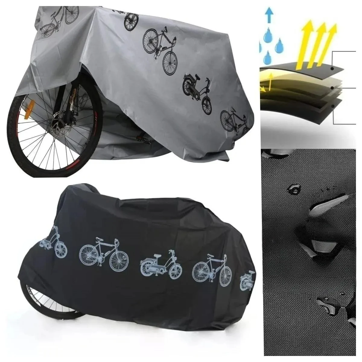 Capa de chuva à prova d'água para bicicleta, capa para proteção solar ao ar livre, mtb, acessórios para bicicleta