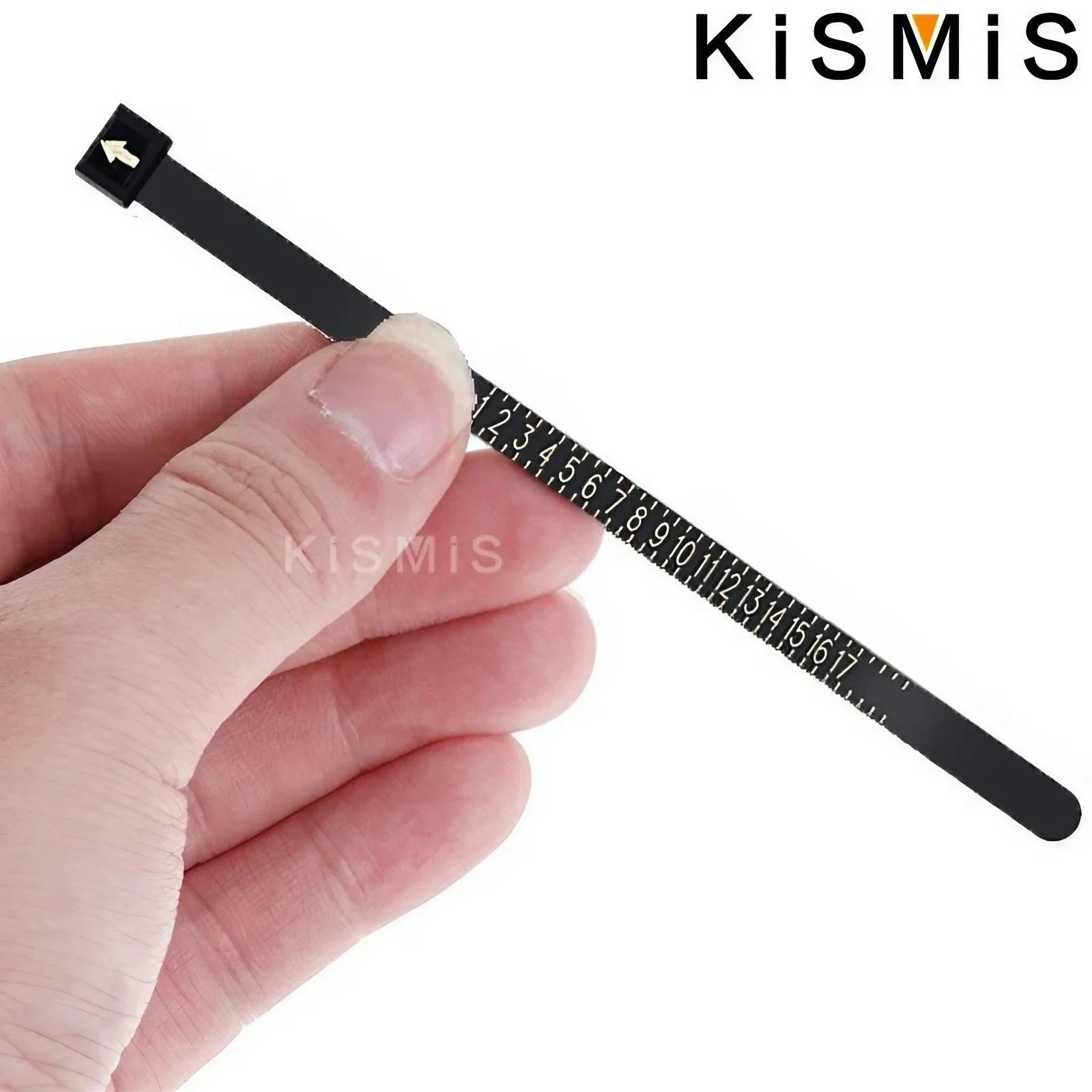 KISMIS 1PC ホワイト/ブラック米国/EU サイズ結婚指輪バンドリングサイザー測定本物のテスター指ゲージジュエリーアクセサリーツール