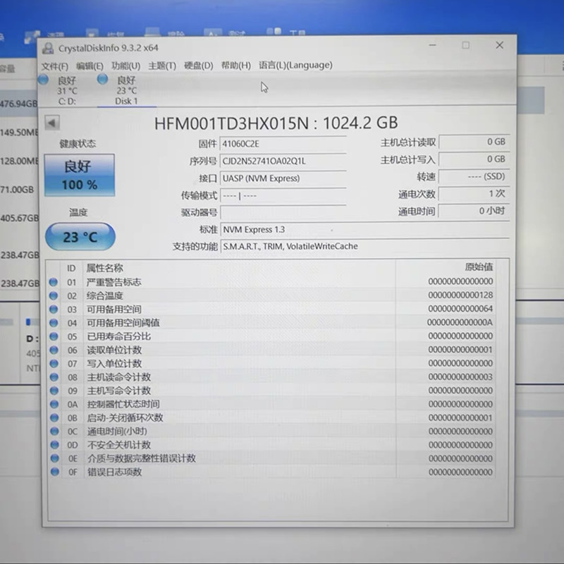 Oryginał dla dysku SSD Hynix BC711 1T 2242 M.2 NVME dysk półprzewodnikowy PCIe 3.0X4 laptop stacjonarny