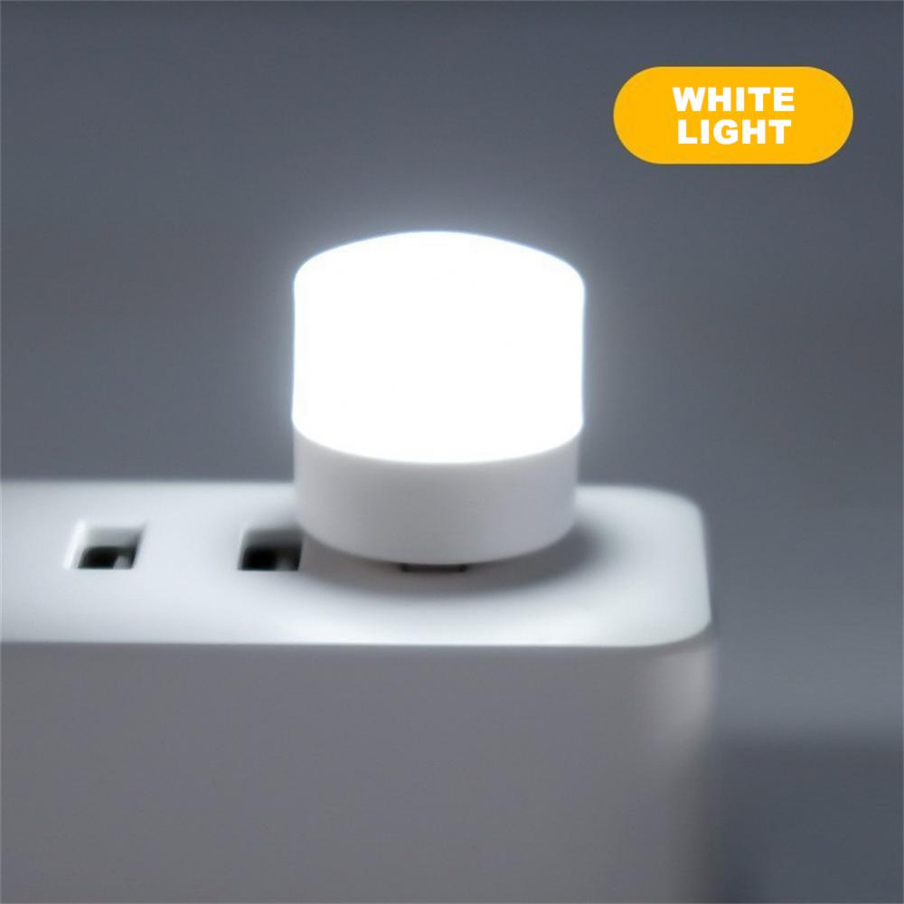 Bombilla de lámpara de escritorio Mini Led Usb recargable pequeña luz nocturna de lectura redonda luces de libro de escritorio carga de Banco de energía