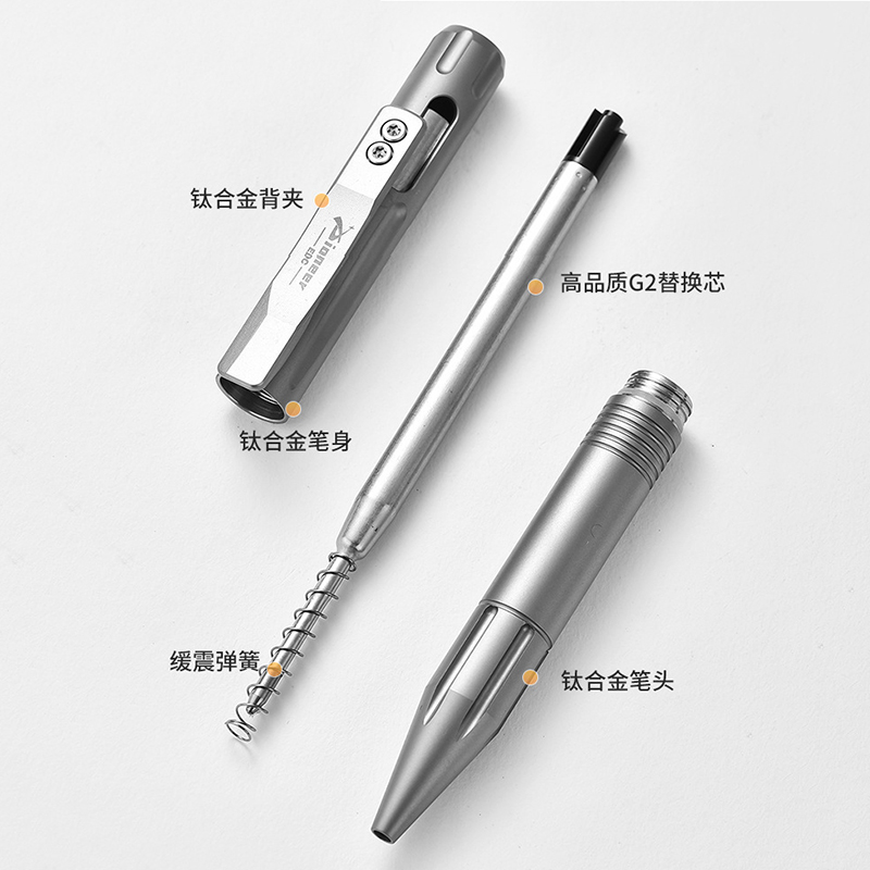 Tc4-女性用のチタン窓付きタクティカルペン,ミニ自己防衛ペン,屋外キャンプ,隠し署名ペン