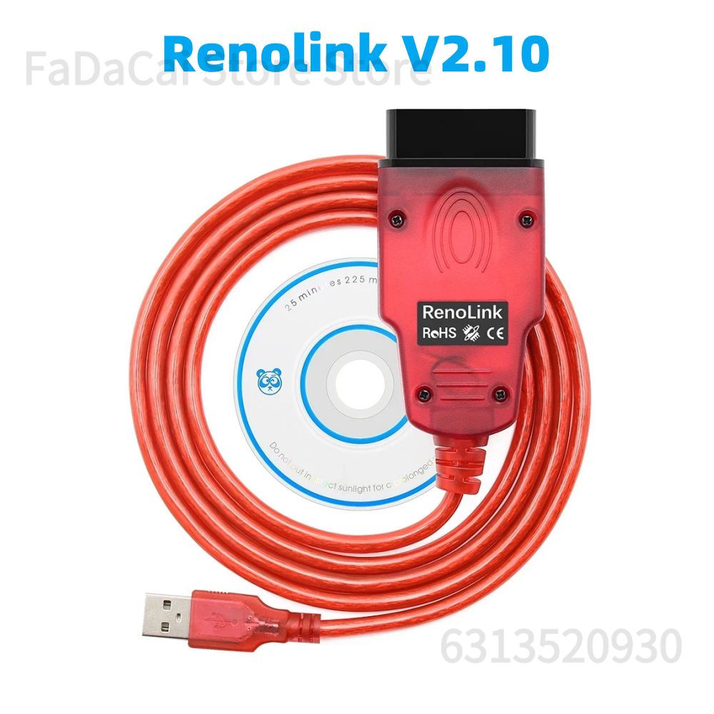 2025 Renolink V2.10 OBD2 ECU programmeur outil ECU clé codage ECM Reno lien pour Renault OBDII outil de Diagnostic de voiture