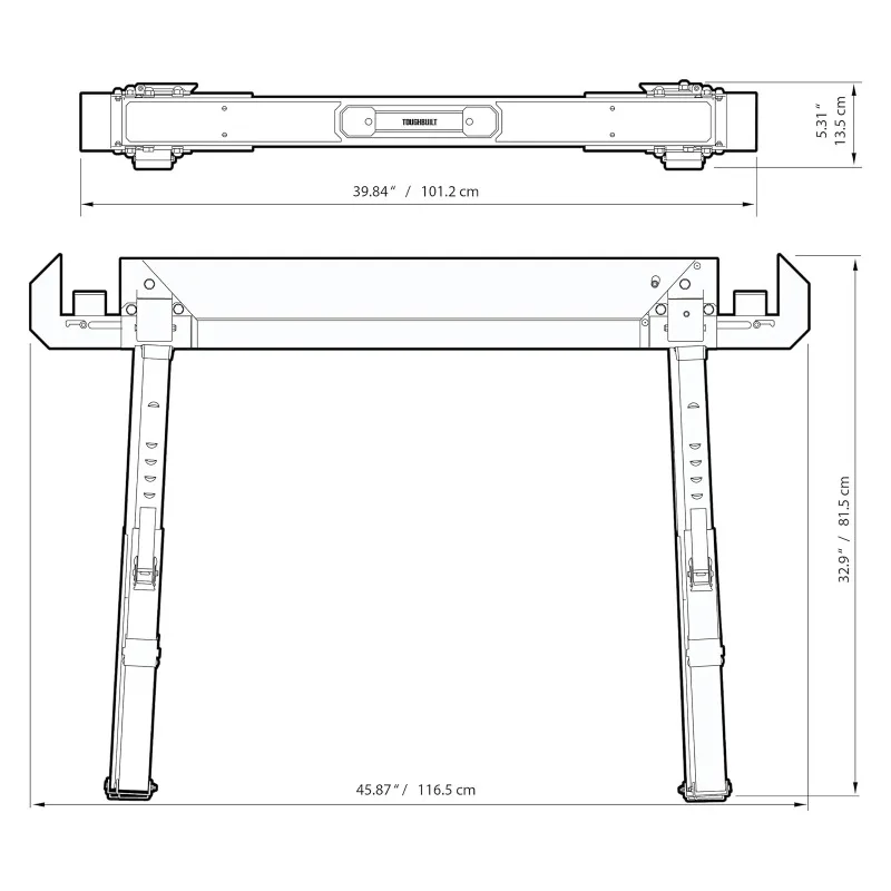 ToughBuilt TB-C700 C700 Zaagbok / Jobsite Tafelgereedschap Accessoires