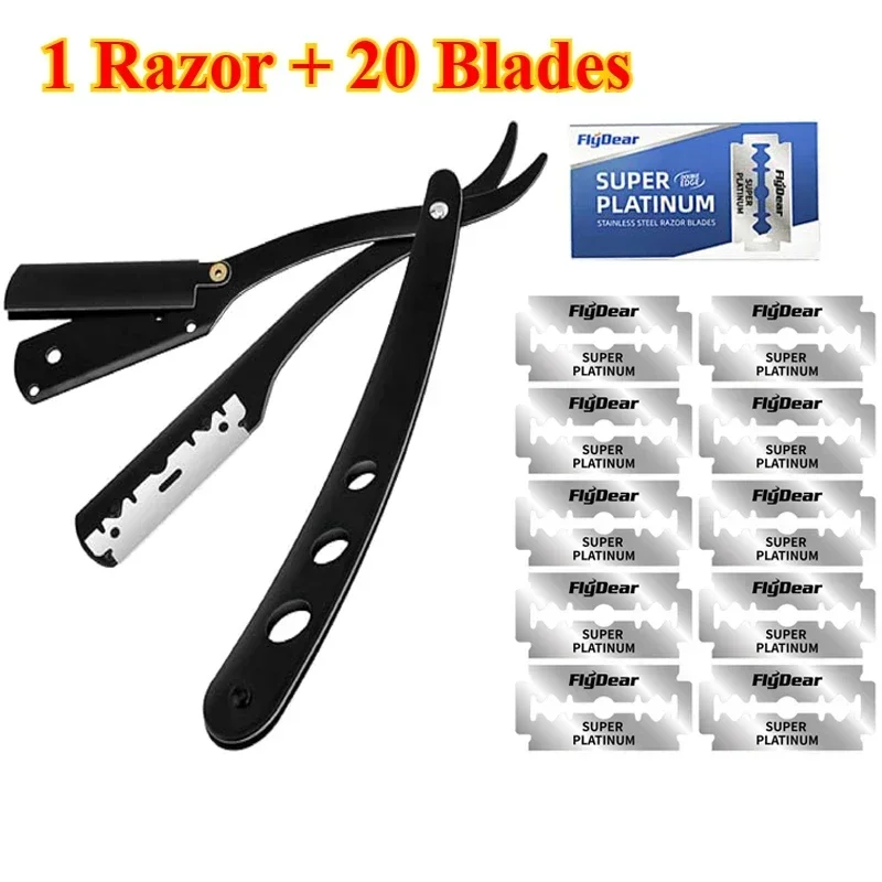 Maquinilla de afeitar manual Razorman, maquinilla de afeitar plegable, maquinilla de afeitar antigua, maquinilla de afeitar para cejas, soporte para el pelo de barbero, maquinilla de afeitar de seguridad