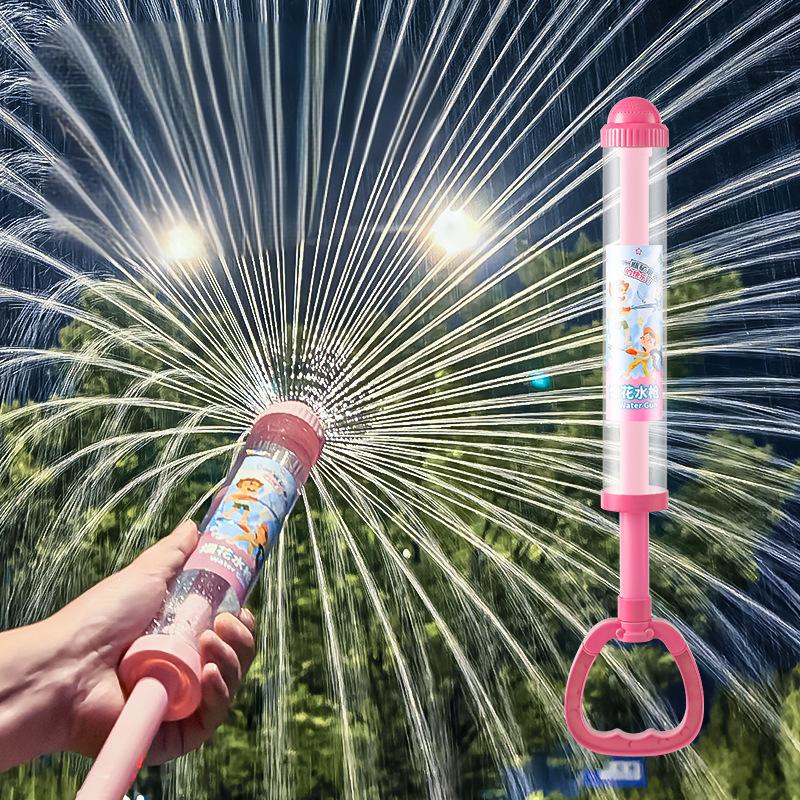 Type poussoir, feux d'artifice amusants, Jet d'eau, jouet de pulvérisation, Blasters d'eau, jeux de combattes d'eau, accessoires de Festival, pistolet à eau d'été
