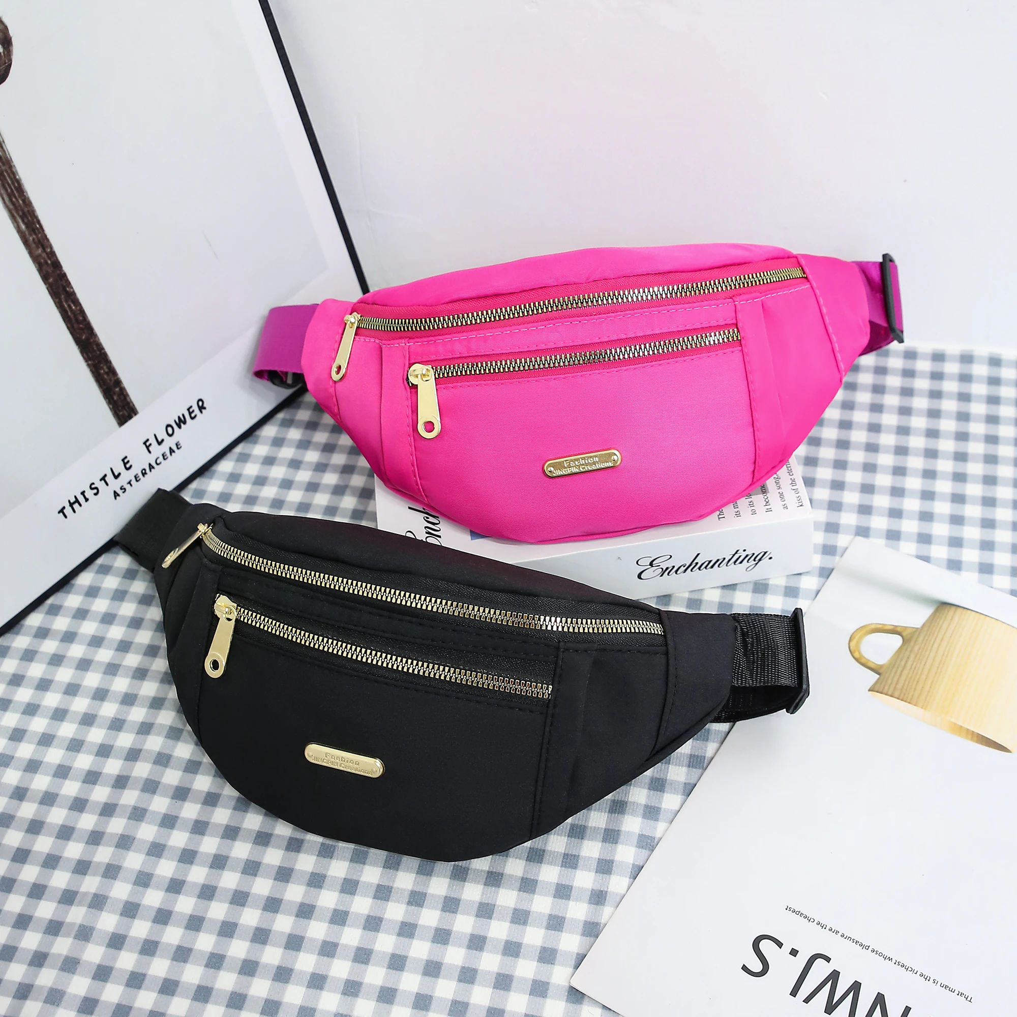 Marsupi per donna Uomo Marsupio alla moda Marsupi leggeri a tracolla Marsupio per corsa, escursionismo, viaggi, allenamento