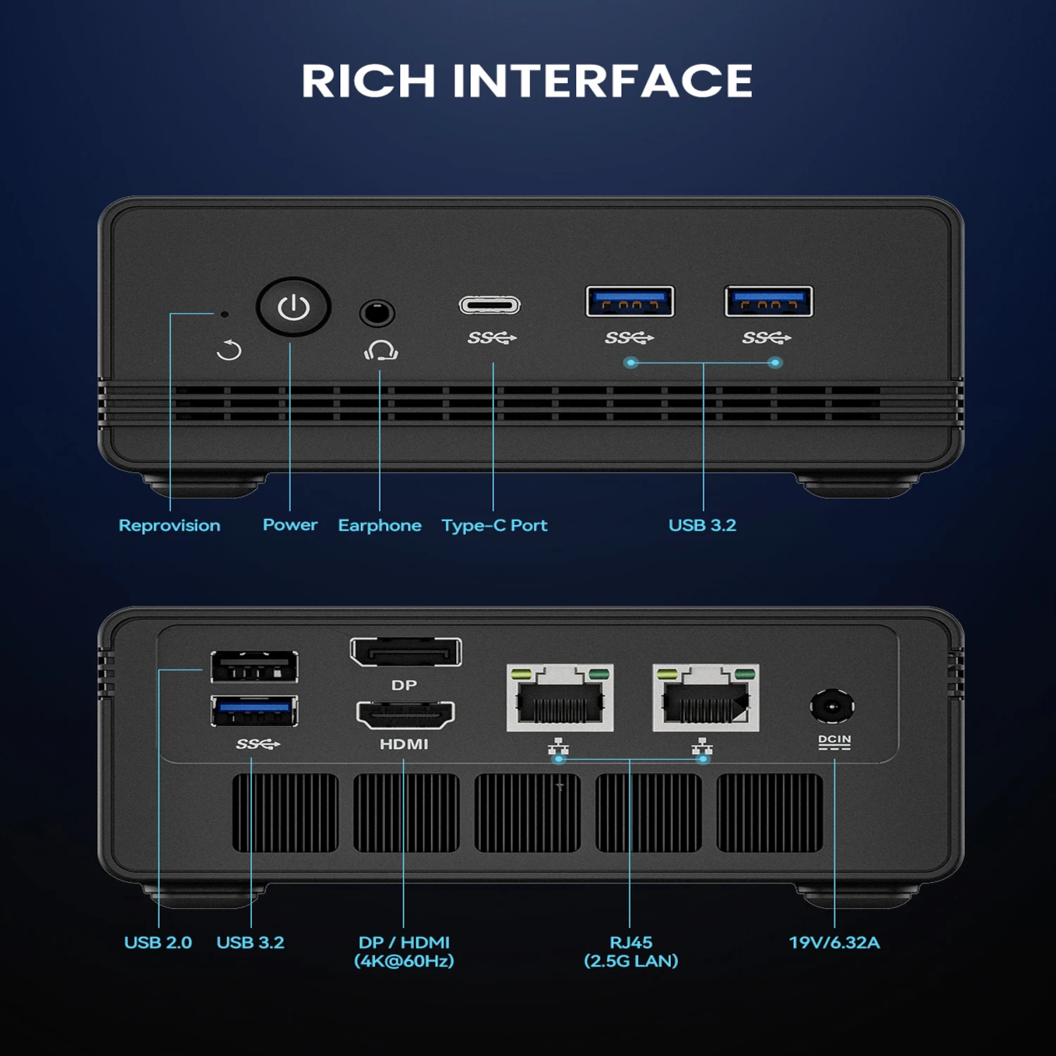 Adreamer Mini PC AriesBox AMD Ryzen R9 7940HS 8GB RAM DDR4 Desktop Computer WiFi Bluetooth Win11 OS For Business Office