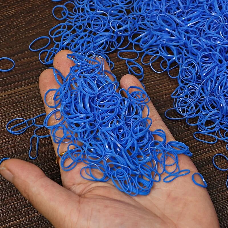 1000 pezzi Fasce elastiche per capelli per ragazze Elastico in nylon Fascia Accessori per capelli Fasce per coda di cavallo per bambini Ornamenti per bambini