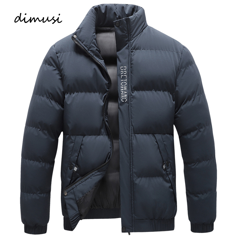Dimusi jaqueta masculina de inverno, parkas térmicas da moda, casacos casuais clássicos, corta-vento, jaquetas acolchoadas quentes, roupas masculinas