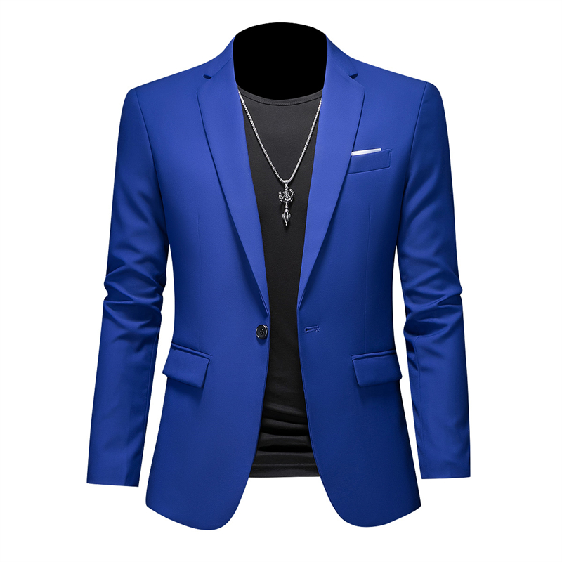 Plus Größe 6XL-M Mode Herren Einfarbig Anzug Jacke Hohe Qualität Business Slim Fit Casual Blazer Formale Soziale Hochzeit Smoking