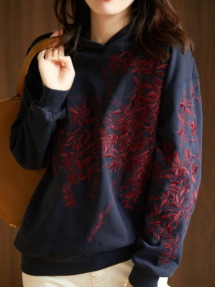 Damen Sweatshirt Grafik Hoodies Frau Kleidung bestickte Kapuzenpullover Top Essential Y2k japanische Streetwear Goth Kpop M