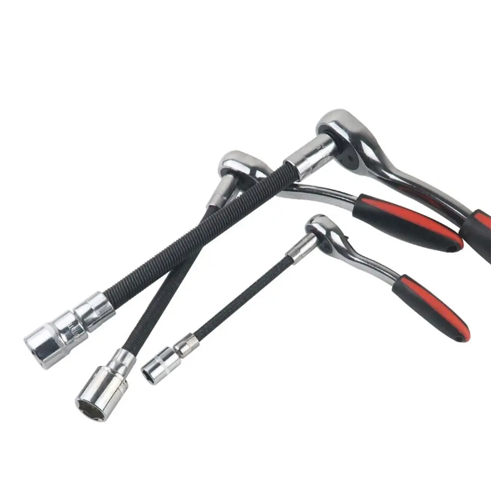 Conversion Head Drive Socket Extension Bar Ratchet Wrench High Torque Post Extension Rod Flexible Shaft 1/4 3/8 1/2