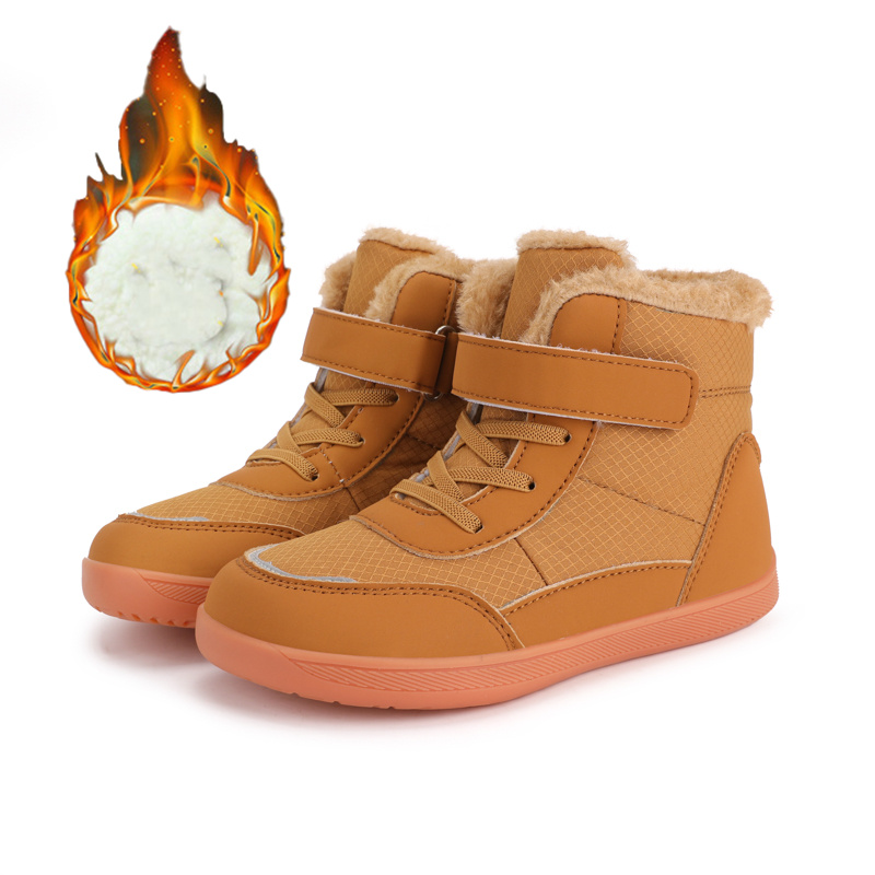 Winter Warme Kinder Schnee Stiefel Breite Kappe Barfuß Schnee Stiefel Mädchen Junge Outdoor Casual Schuhe Kleinkind/Kleine/große Kinder Winter Schuh