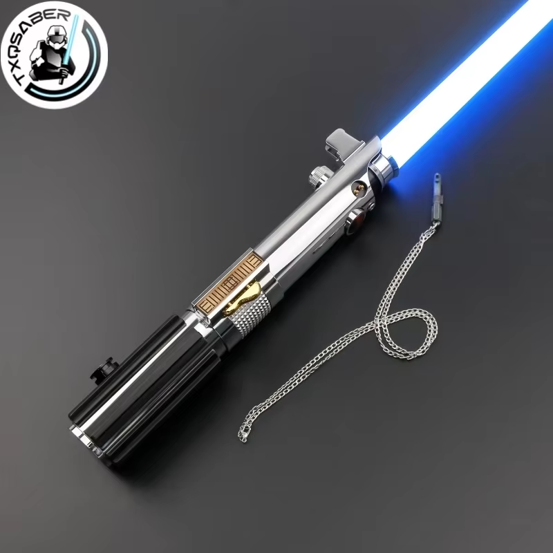 TXQSABER Anakin Lichtschwert Proffie Laser Pixel Board Smooth Swing Metallgriff mit LED-Streifen Klinge SD-Karte Skywalker Cosplay Spielzeug