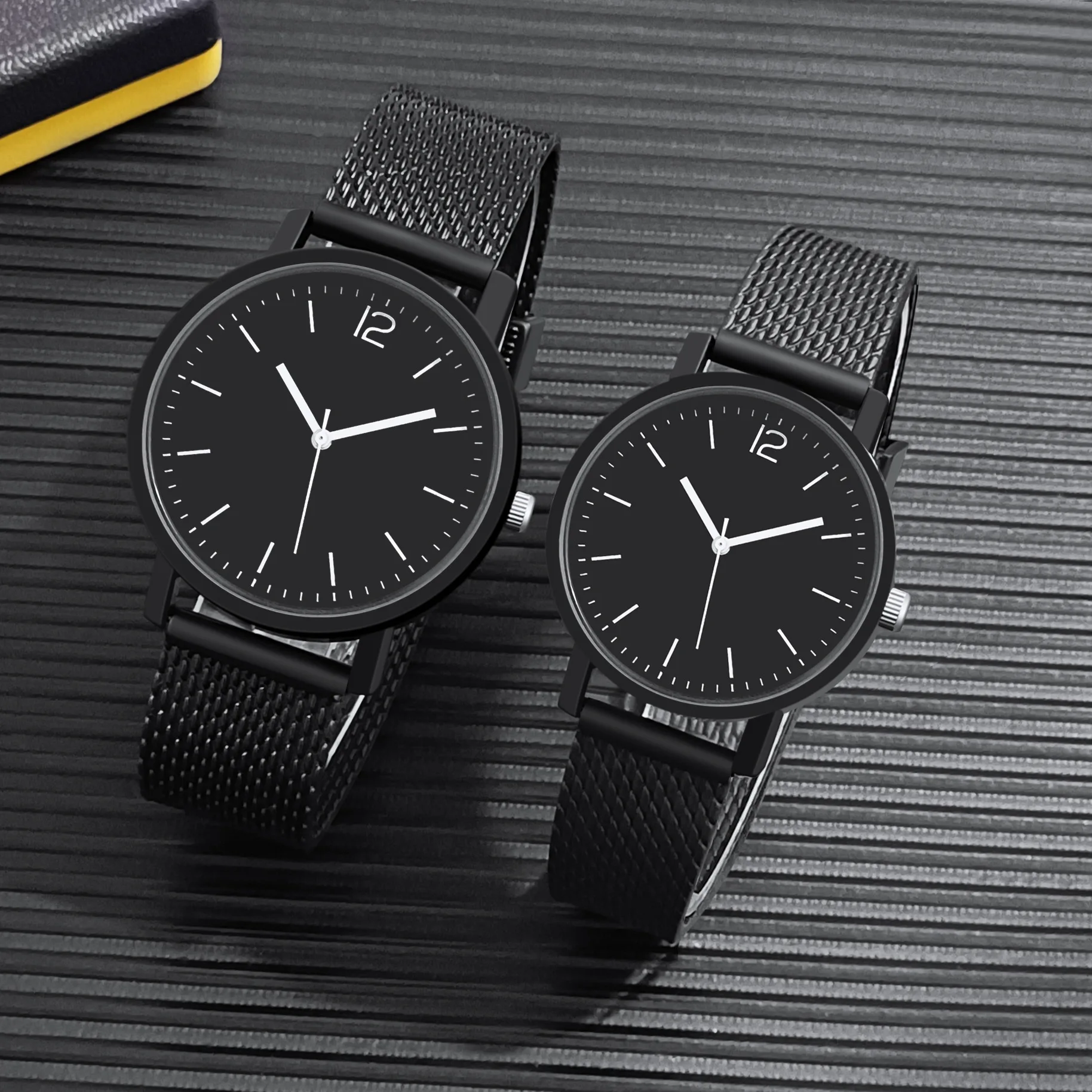 Reloj de pulsera de cuarzo para Hombre y mujer, cronógrafo resistente al agua y a las salpicaduras, para parejas