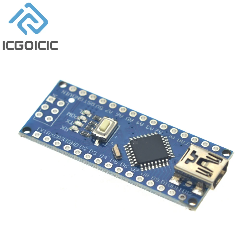 Nano 3,0 con controlador Compatible con cargador de arranque Mini/tipo C/Micro USB CH340 controlador USB 16Mhz ATMEGA328P/PB para Arduino