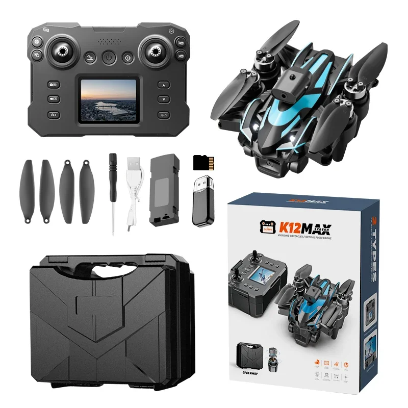 New K12 2 batter Max Screen Controlled Version 4K HD Camera Brushless Drone Obstacle Avoidance Foldable Quadcopter Dron RC Toy