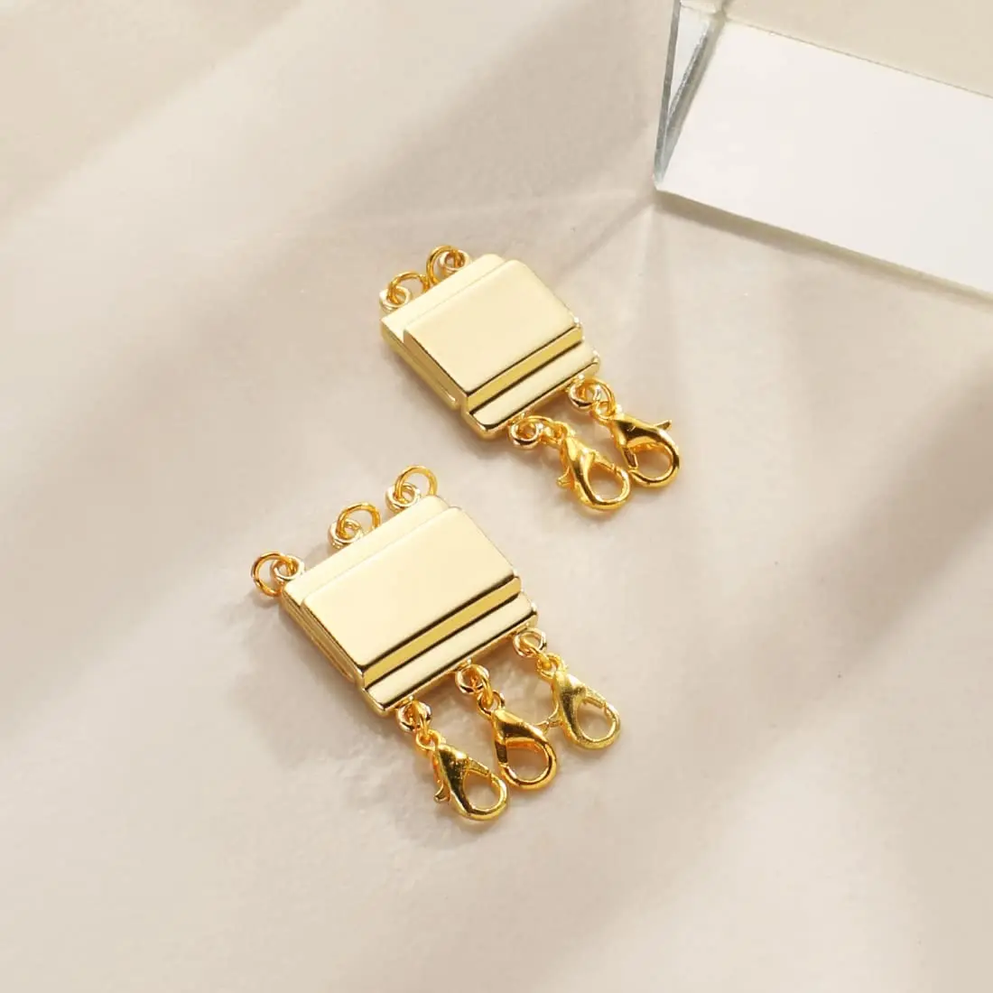 1 Lớp Vòng Cổ Kẹp Từ Tính Cổ Chia Cho Lớp Dựng Nhiều Dây Trang Sức Cổng Kết Nối Trượt Ống Khóa