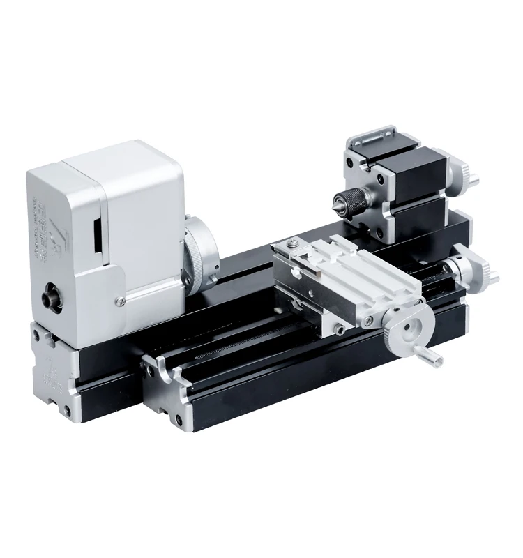 Mini All Metal Lathe Machine DIY Tool Benchtop Wood Lathe Woodworking for Hobby Sience Education Modelmaking AC110V-240V 36W